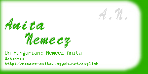 anita nemecz business card